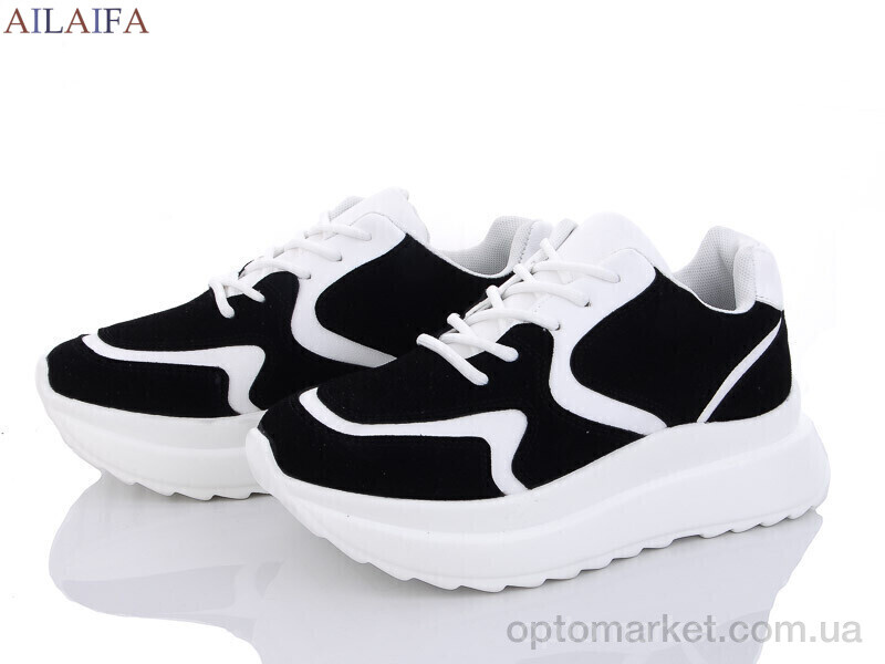 Купить Кросівки жіночі F58-2 піна Ailaifa чорний, фото 1