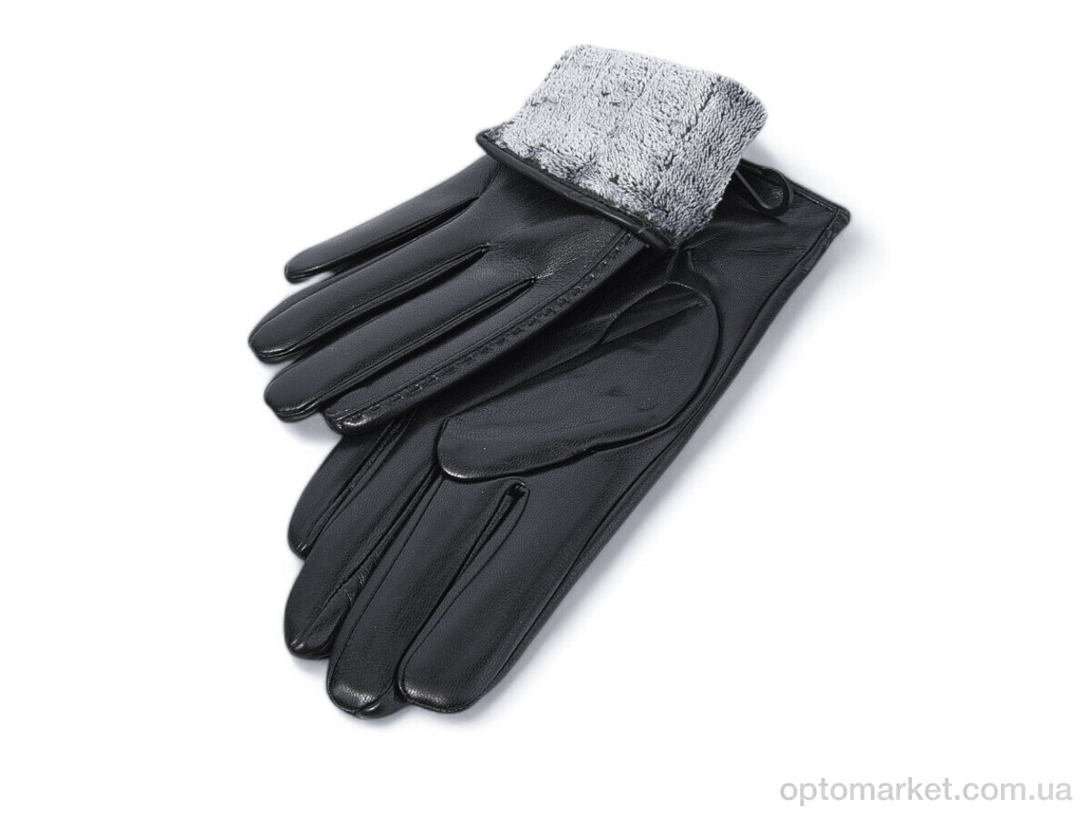 Купить Рукавички жіночі F6 black махра Rubi чорний, фото 2