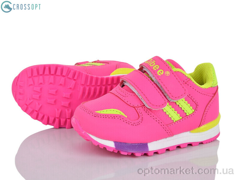 Купить Кросівки дитячі F627 peach-l.yellow Clibee рожевий, фото 1