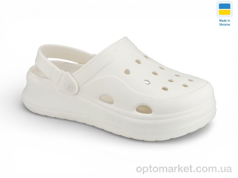 Купить Крокси жіночі F650 молочний Realpaks білий, фото 1