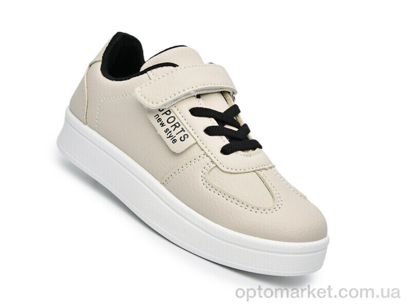 Купить Кросівки дитячі F65093B Флип бежевий, фото 1