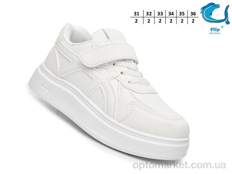 Купить Кросівки дитячі F65094E Флип білий, фото 2