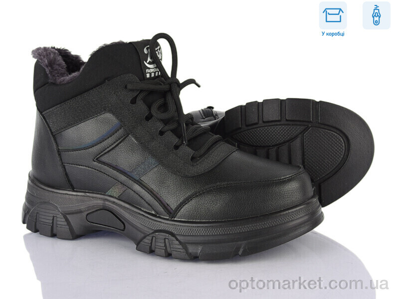 Купить Черевики жіночі F6901-1 YUEMINGZHU чорний, фото 1