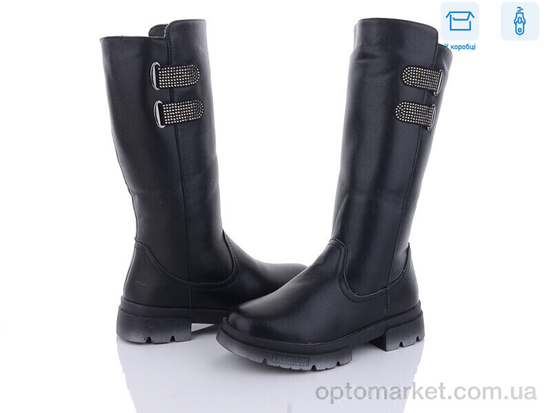 Купить Чоботи дитячі F703-1 M.L.V. чорний, фото 1