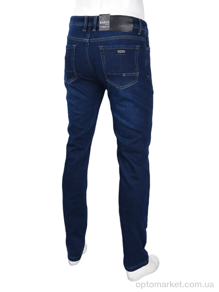 Купить Джинси чоловічі F703 фліс Baronjns синій, фото 2