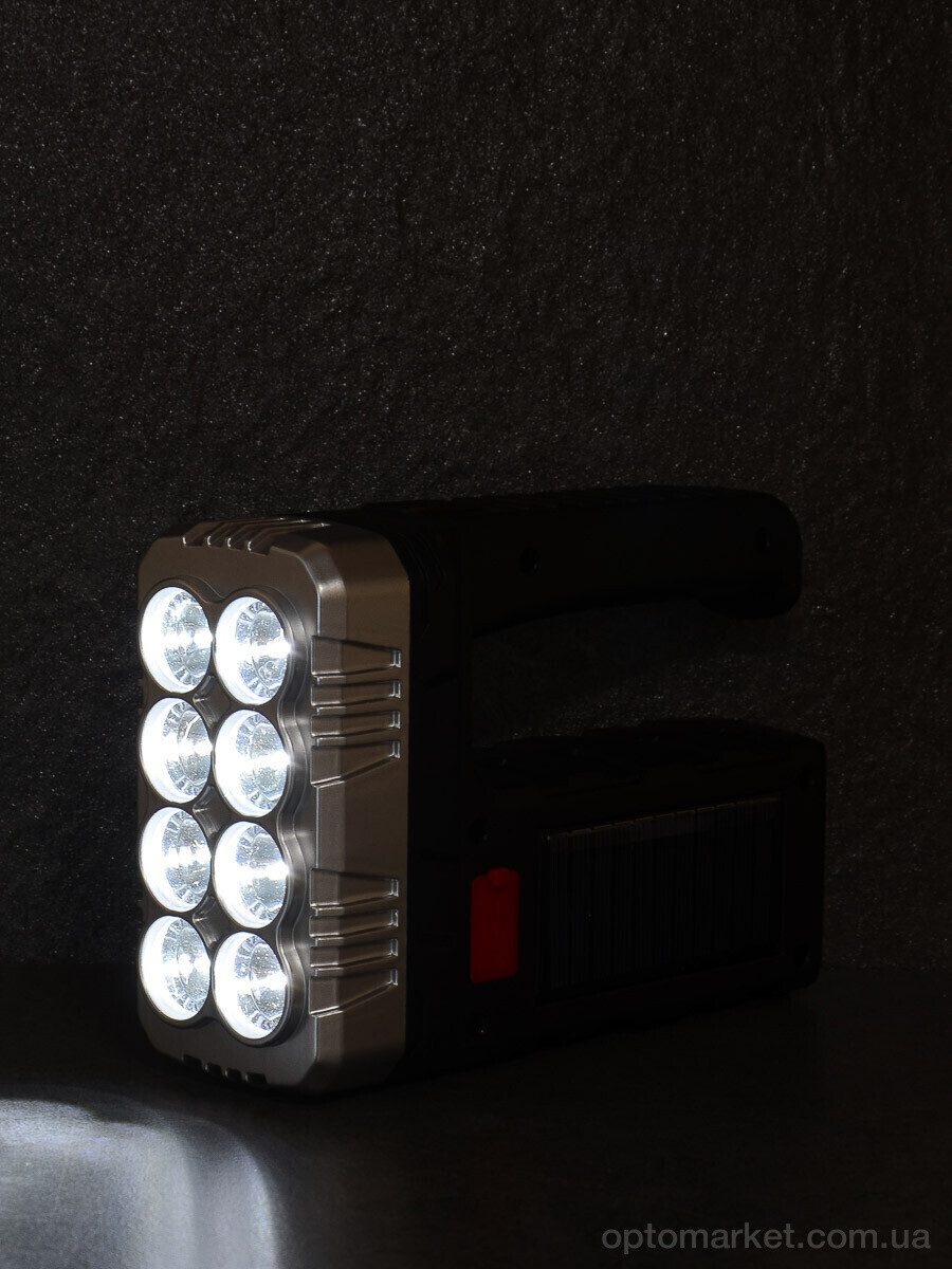 Купить Техніка та електроніка F7873 ліхтарик ручний світлодіодний, акумуляторний, на сонячній батареї,1200mAh, 18*5см 7garden, фото 3