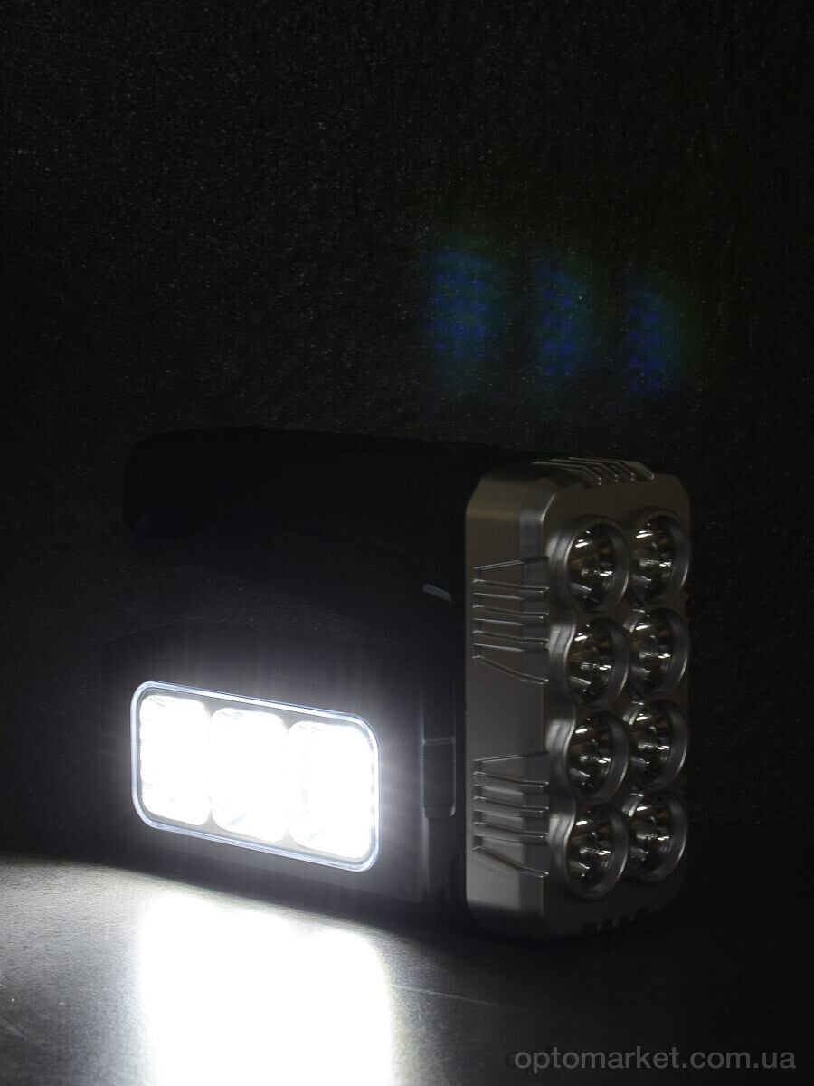 Купить Техніка та електроніка F7873 ліхтарик ручний світлодіодний, акумуляторний, на сонячній батареї,1200mAh, 18*5см 7garden, фото 4