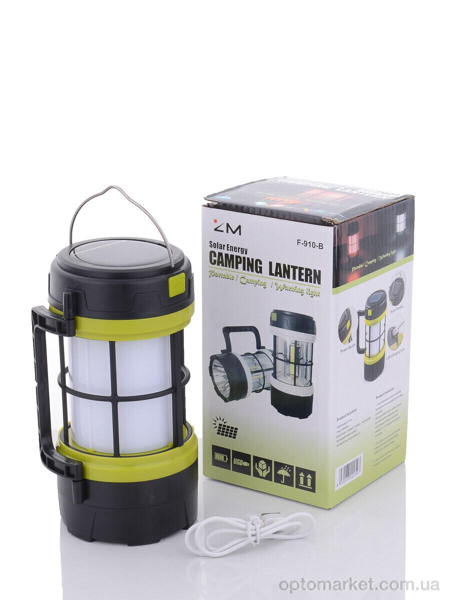 Купить Техніка та електроніка F7904 кемпінговий акумуляторний ліхтарик з сонячною панеллю, 1200mAh, 16,5*8см 7garden, фото 1