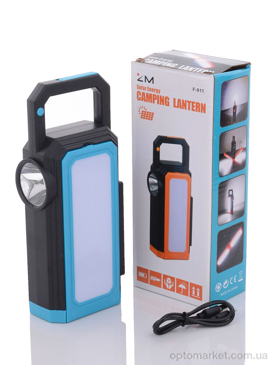 Купить Техніка та електроніка F7909 ліхтарик кемпінговий акумуляторний з сонячною батареєю,1200mAh, 21*8см 7garden, фото 1