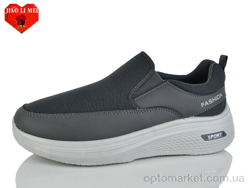 Купить Кросівки чоловічі F80 Jiao Li Mei сірий, фото 1