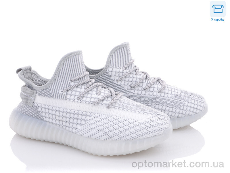 Купить Кросівки жіночі F802 -3 YZY сірий, фото 1