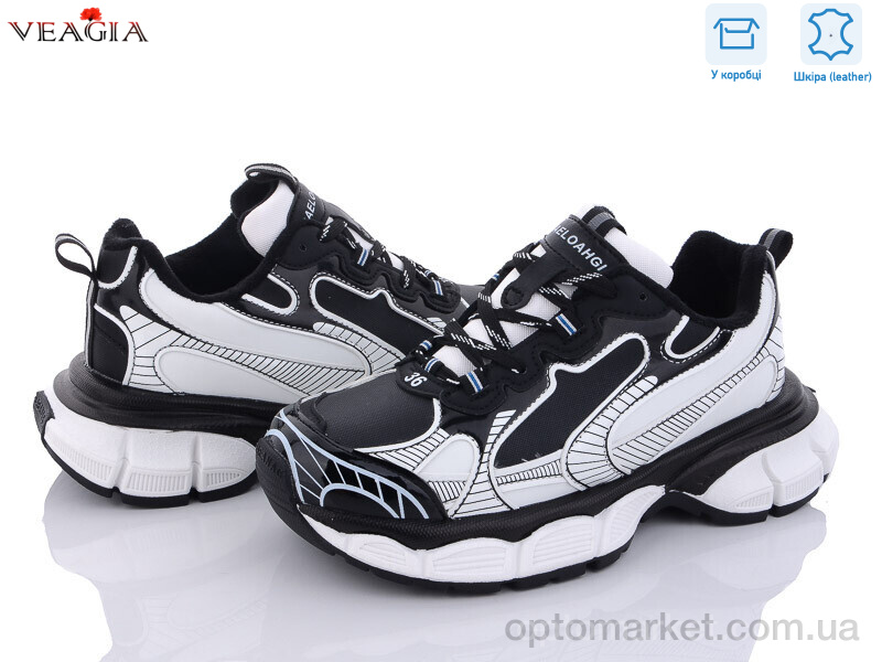 Купить Кросівки жіночі F811-2 фліс Veagia чорний, фото 1