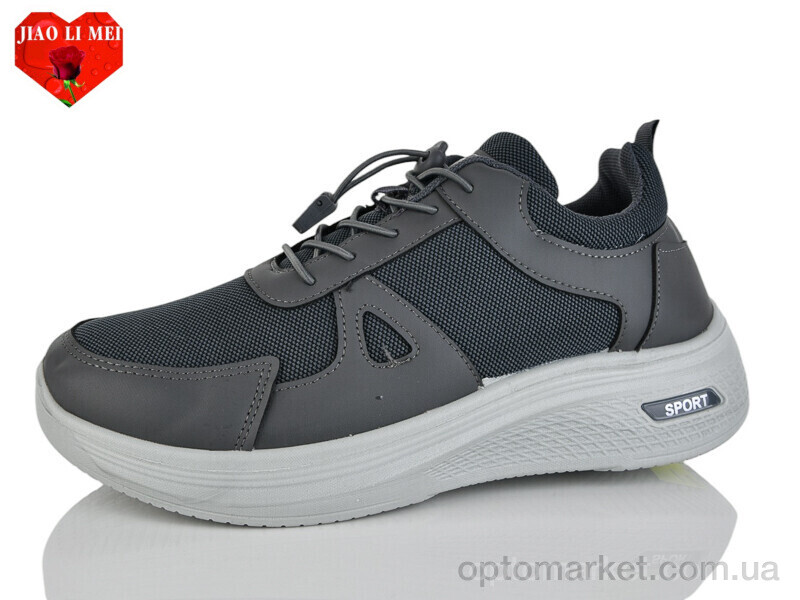 Купить Кросівки чоловічі F82 Jiao Li Mei сірий, фото 1