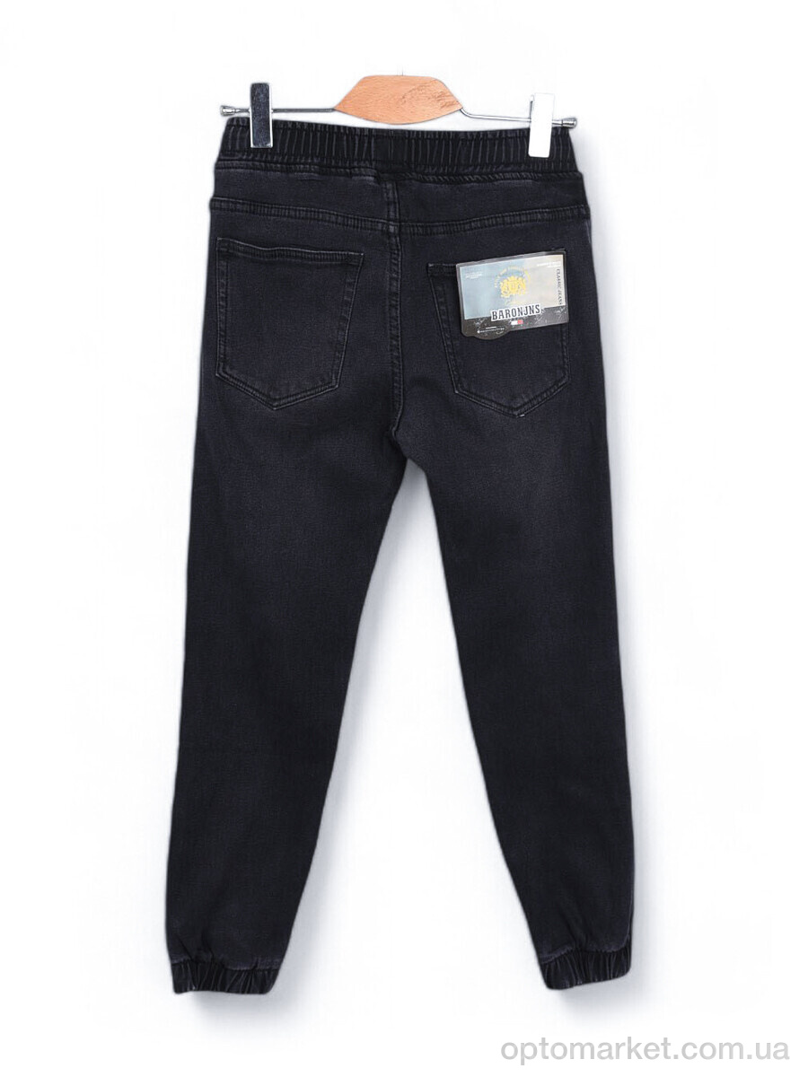 Купить Джинси дитячі F841 фліс Baronjns чорний, фото 2