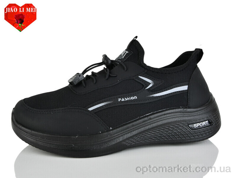 Купить Кросівки чоловічі F85-1 Jiao Li Mei чорний, фото 1