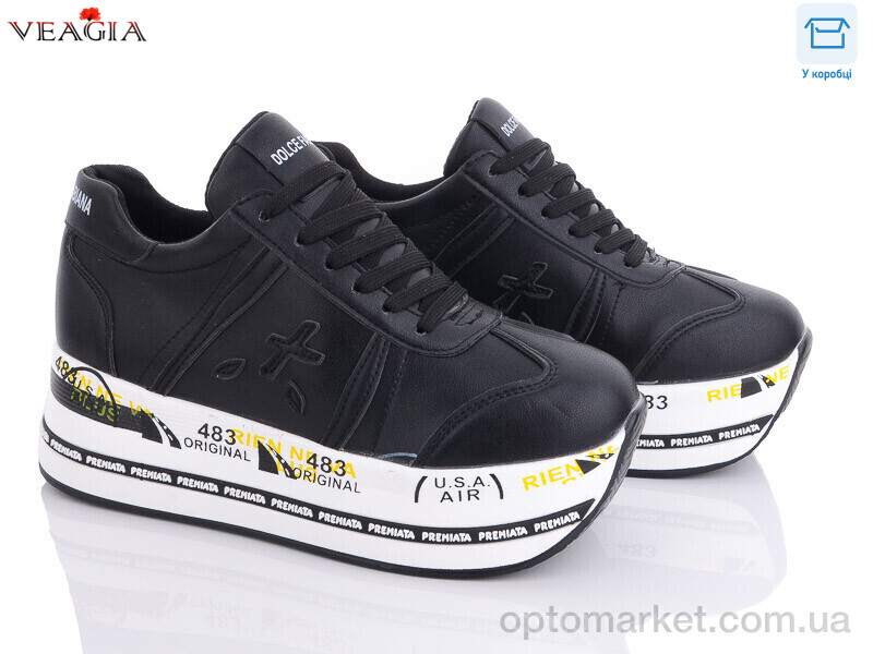 Купить Кросівки жіночі F850-1 Veagia чорний, фото 1