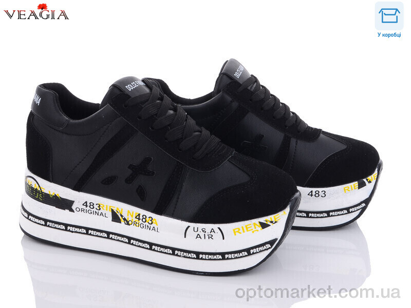 Купить Кросівки жіночі F850-5 Veagia чорний, фото 1