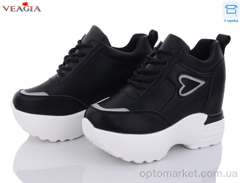 Купить Кросівки жіночі F857-1 Veagia чорний, фото 1