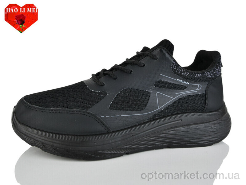 Купить Кросівки чоловічі F86-1 Jiao Li Mei чорний, фото 1