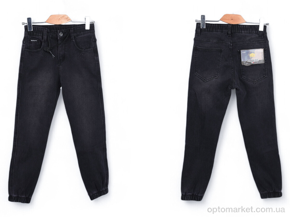 Купить Джинси дитячі F861 фліс Baronjns чорний, фото 3