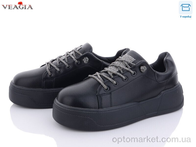 Купить Кросівки жіночі F893-2 Veagia чорний, фото 1