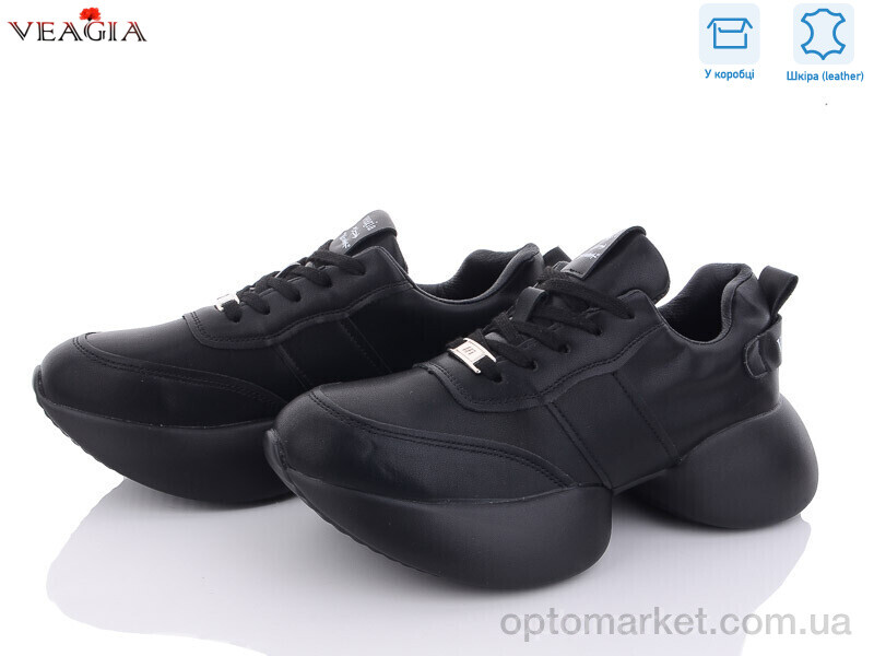 Купить Кросівки жіночі F897-1 Veagia чорний, фото 1