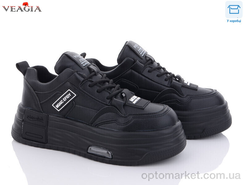 Купить Кросівки жіночі F901-6 Veagia чорний, фото 1