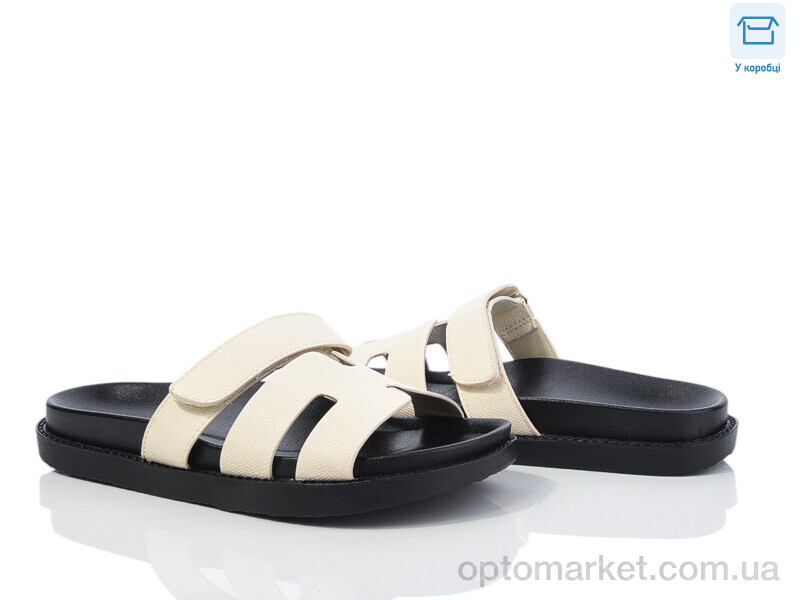 Купить Шльопанці жіночі F902-18 L&M бежевий, фото 1