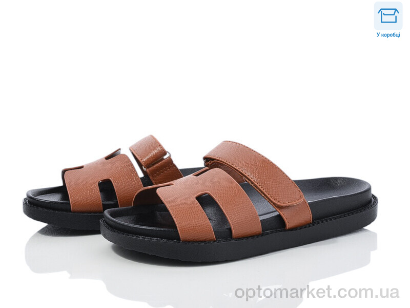 Купить Шльопанці жіночі F902-21 L&M коричневий, фото 1