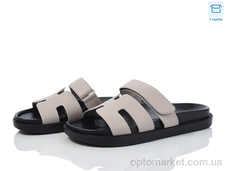 Купить Шльопанці жіночі F902-23 L&M сірий, фото 1