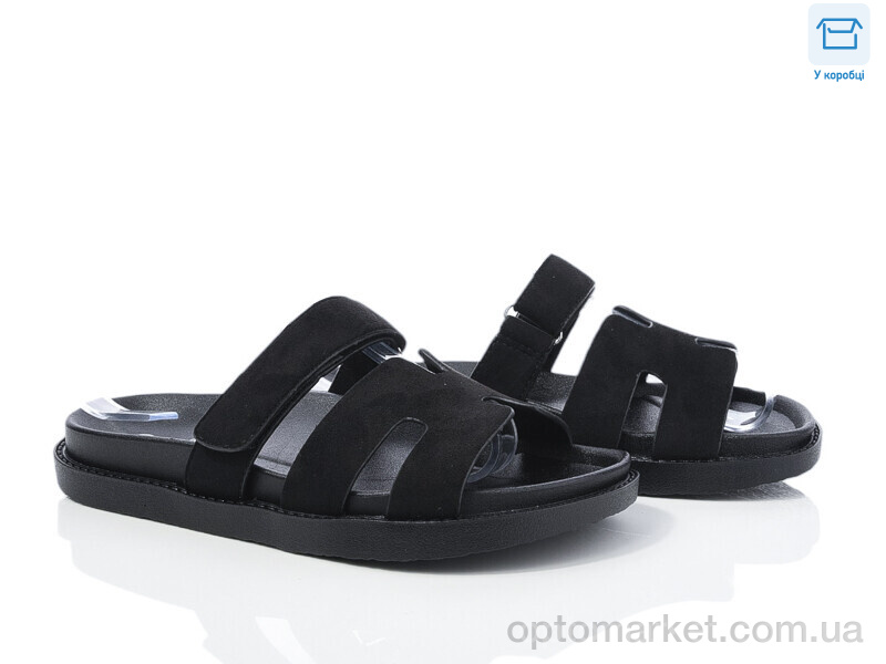 Купить Шльопанці жіночі F902-4 L&M чорний, фото 1