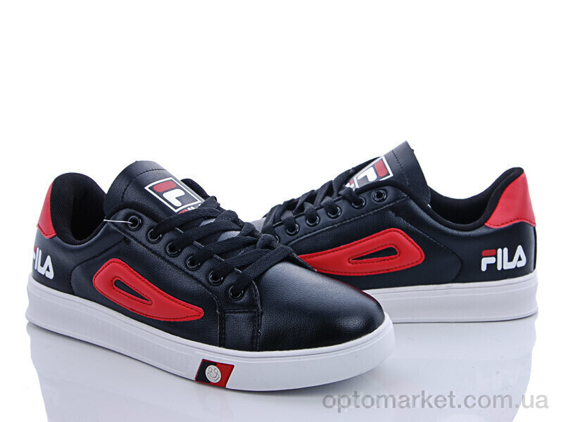 Купить Кросівки чоловічі F90M black-red F.la чорний, фото 2