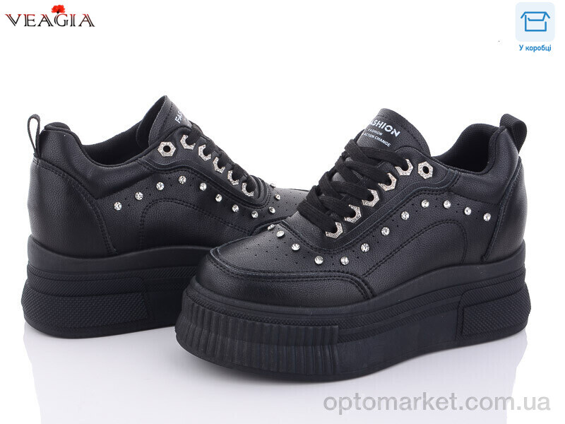 Купить Кросівки жіночі F919-1 Veagia чорний, фото 1