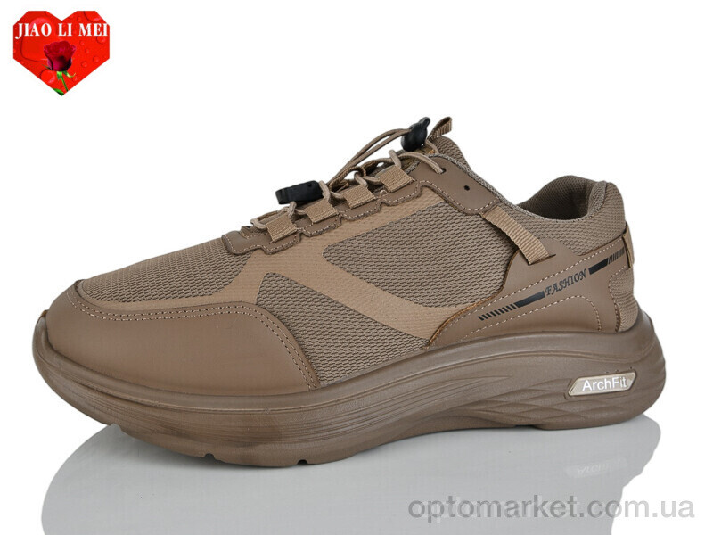Купить Кросівки чоловічі F92-3 Jiao Li Mei коричневий, фото 1