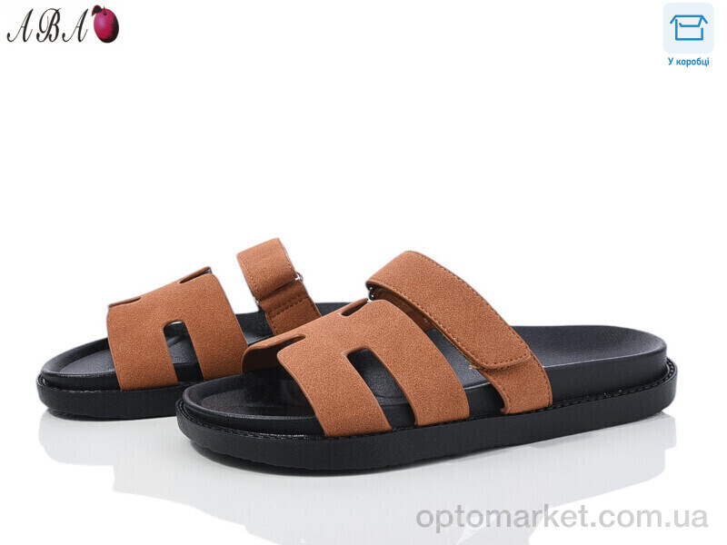 Купить Шльопанці жіночі F9ABA02-10 L&M коричневий, фото 1