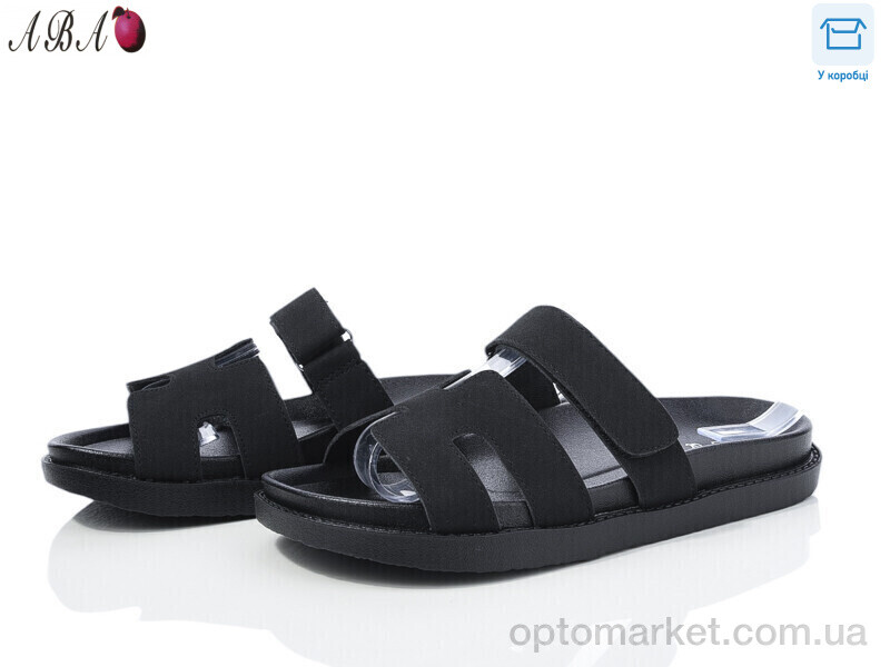 Купить Шльопанці жіночі F9ABA02-1 L&M чорний, фото 1