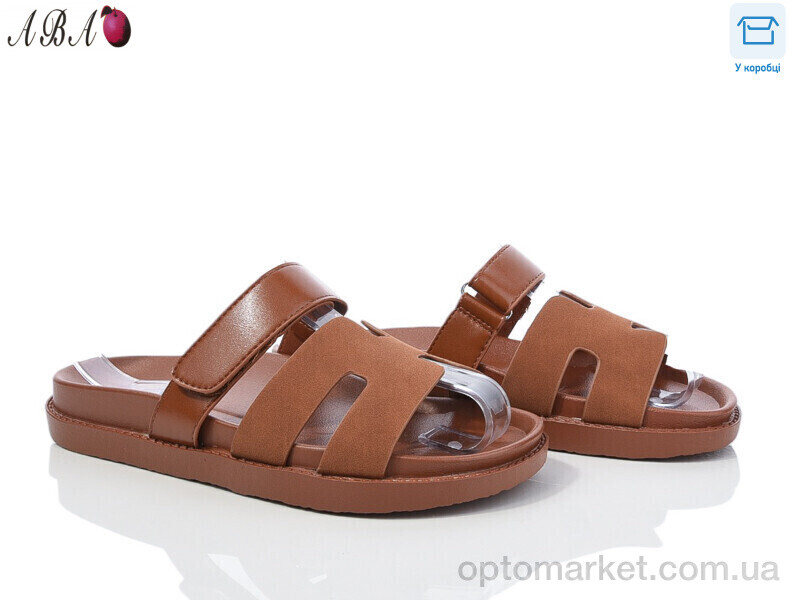 Купить Шльопанці жіночі F9ABA02-15 L&M коричневий, фото 1