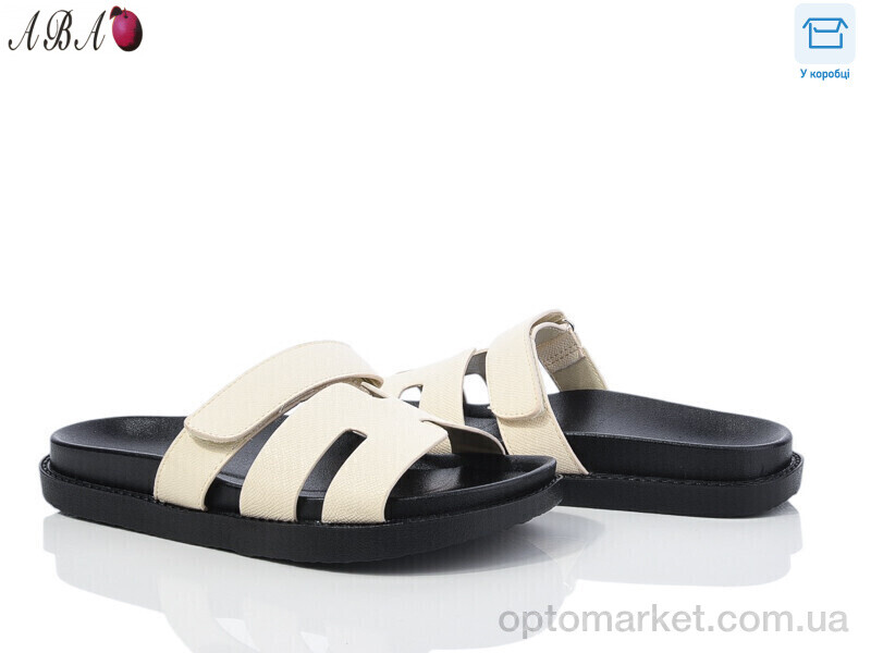 Купить Шльопанці жіночі F9ABA02-18 L&M бежевий, фото 1