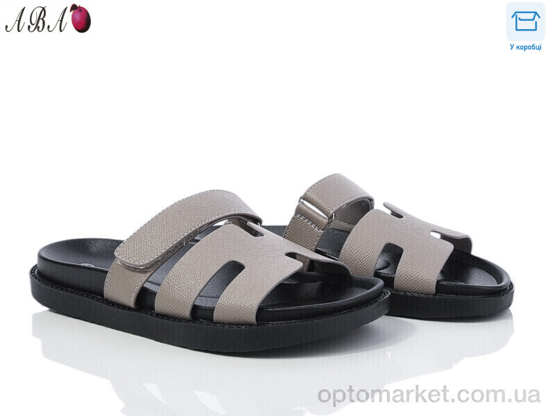 Купить Шльопанці жіночі F9ABA02-20 L&M сірий, фото 1