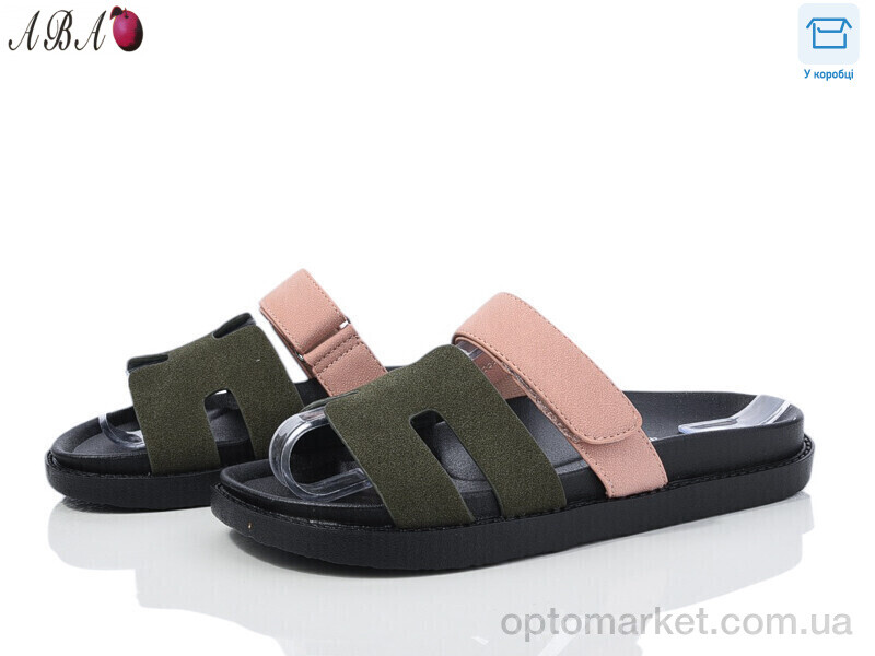 Купить Шльопанці жіночі F9ABA02-6 L&M зелений, фото 1