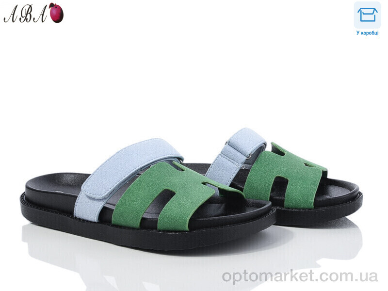 Купить Шльопанці жіночі F9ABA02-8 L&M зелений, фото 1