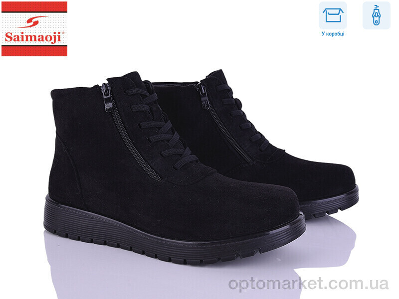 Купить Черевики жіночі FAB18-15 Saimaoji чорний, фото 1
