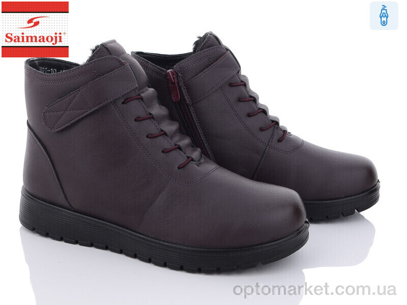 Купить Черевики жіночі FB01-10 Saimaoji бордовий, фото 1