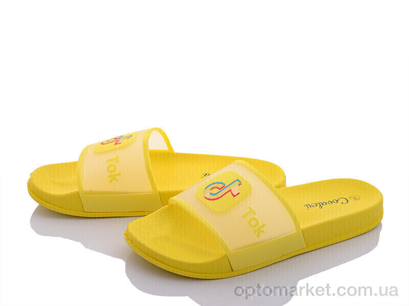 Купить Шльопанці жіночі FB21308-3 Covaleri жовтий, фото 1