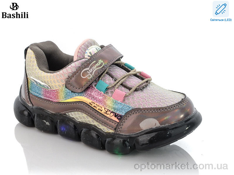 Купить Кросівки дитячі FB380-12 LED Башили бронзовий, фото 1