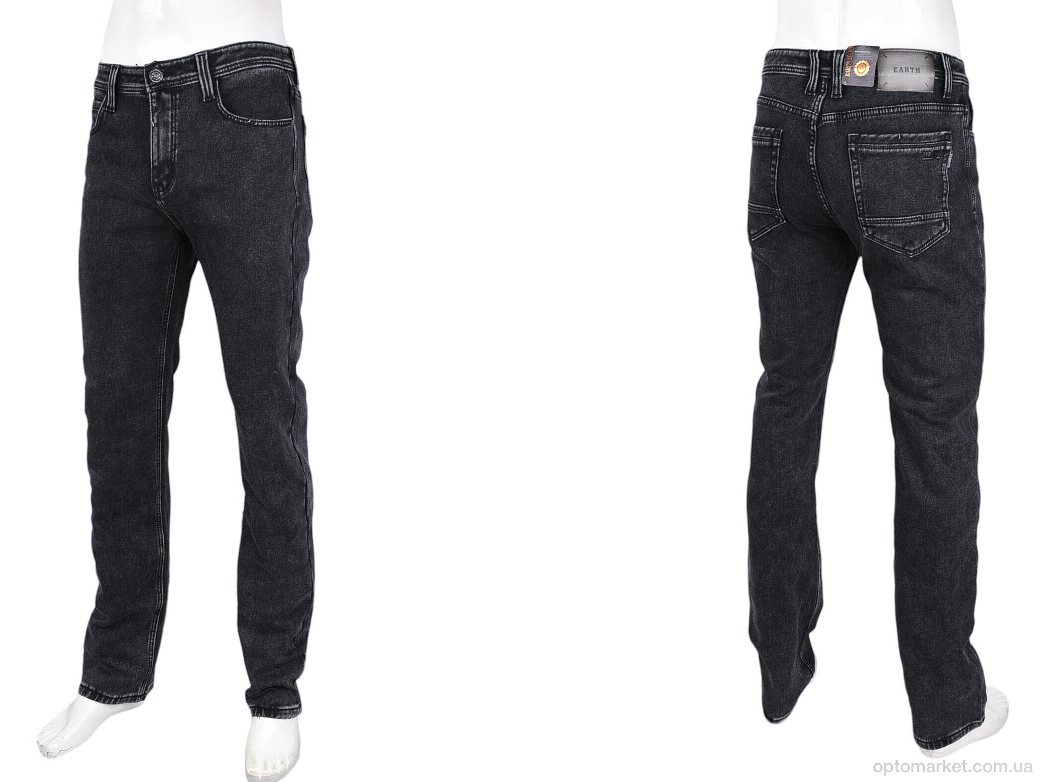 Купить Джинси чоловічі FBR9282 фліс Baronjns сірий, фото 3