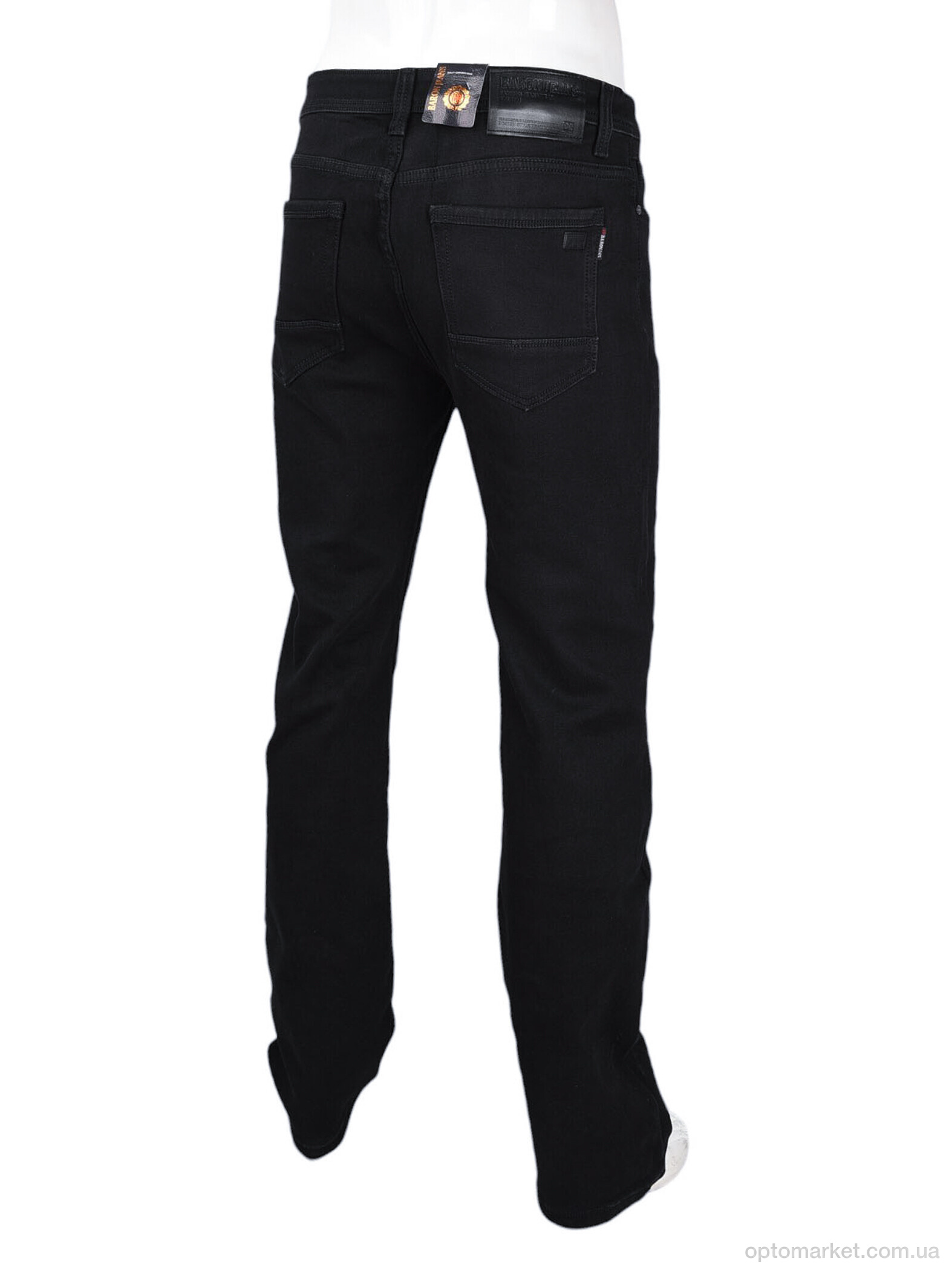 Купить Джинси чоловічі FBR9289 фліс Baron чорний, фото 2