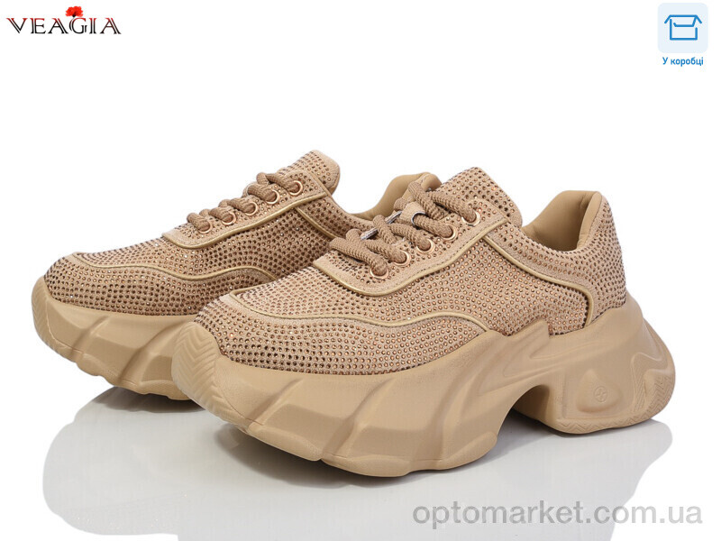 Купить Кросівки жіночі FD11-2 Veagia коричневий, фото 1