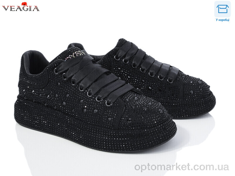 Купить Кросівки жіночі FD17-1 Veagia чорний, фото 1