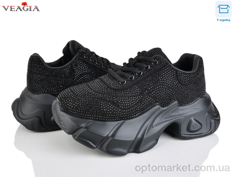 Купить Кросівки жіночі FD20-1 Veagia чорний, фото 1